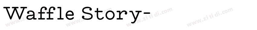Waffle Story字体转换